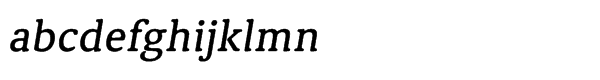 Classic XtraRound Std Medium Italic Font LOWERCASE
