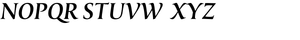 Classica Medium Italic Font UPPERCASE