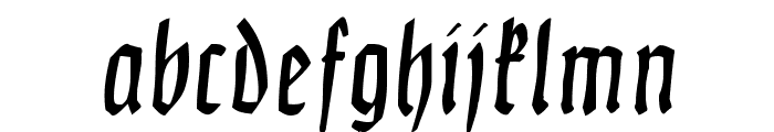 Clausewitz-Fraktur Font LOWERCASE
