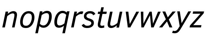 Clear Sans Italic Font LOWERCASE