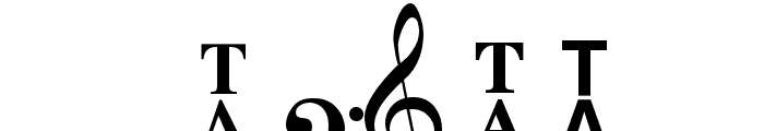 Clefs Font OTHER CHARS