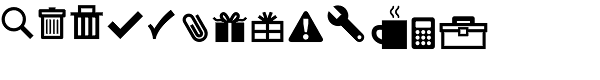 ClickBits Icons 1 Font LOWERCASE