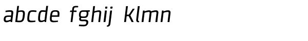 Clio Oblique Font LOWERCASE