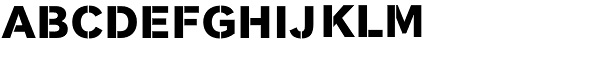 Clobber Grotesk Stencil Bold Font UPPERCASE
