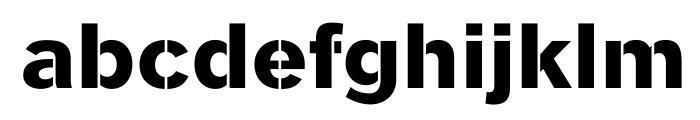 Clobber Grotesk Stencil Bold Font LOWERCASE