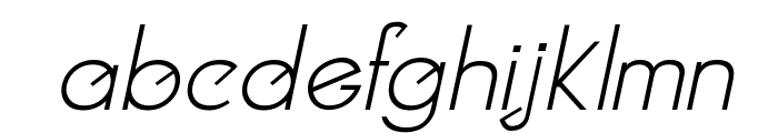 Clocker Italic Font LOWERCASE