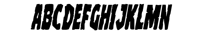 Clubber Lang Condensed Italic Font LOWERCASE