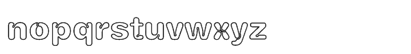CO Yuen PRC Std Xbold Outline Font LOWERCASE