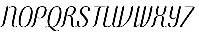 COM4t Ascripta Oblique Font UPPERCASE