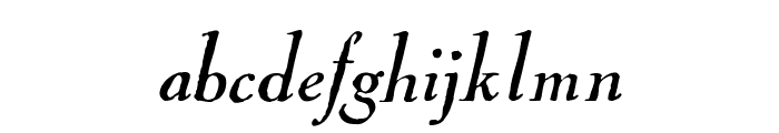 Cock-Italic Font LOWERCASE