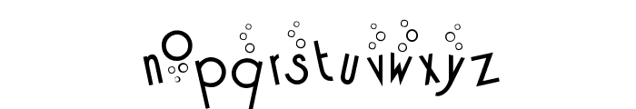 Cocktail Bubbly Font LOWERCASE