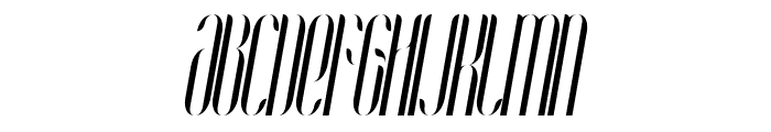 Coco-CondensedItalic Font UPPERCASE