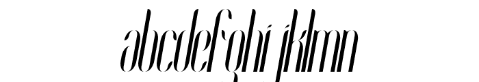 Coco-CondensedItalic Font LOWERCASE