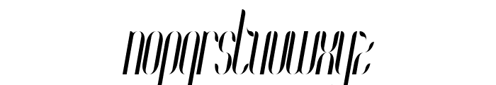 Coco-CondensedItalic Font LOWERCASE