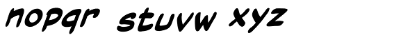 Code Monkey Variable Bold Italic Font LOWERCASE