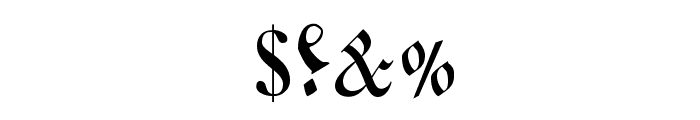 Coelnische Current Fraktur OsF Font OTHER CHARS