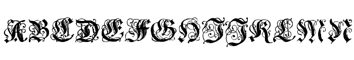 Coelnische Current Fraktur OsF Font UPPERCASE