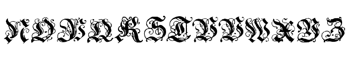 Coelnische Current Fraktur OsF Font UPPERCASE