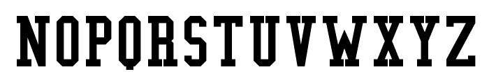 College Condensed Font UPPERCASE