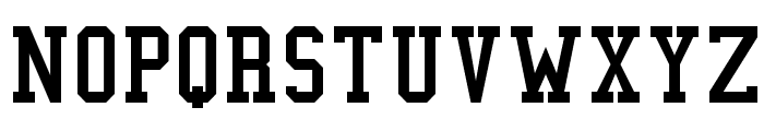 College Semi-condensed Font UPPERCASE