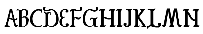 Colonial Font UPPERCASE