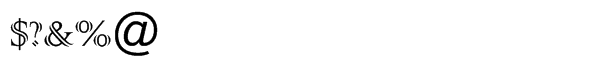 ColonnaÂ® Regular Font OTHER CHARS