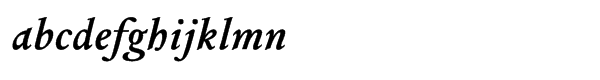 Columbus® Std Bold Italic Font LOWERCASE