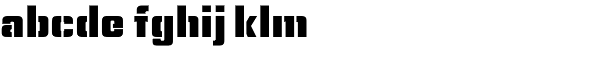 Combat Typeface Heavy Font LOWERCASE