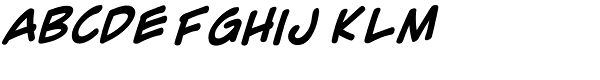 Comic Geek  Bold Font LOWERCASE