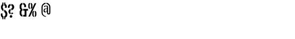 Commando-Normal Font OTHER CHARS