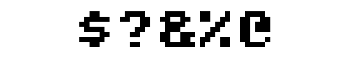 Commodore 64 Pixelized Font OTHER CHARS