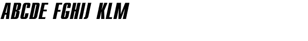 Compact Bold Italic Font UPPERCASE
