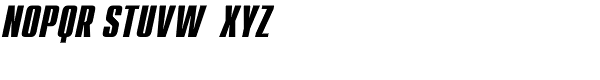 Compact Bold Italic Font UPPERCASE
