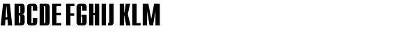 Compact Bold Font UPPERCASE