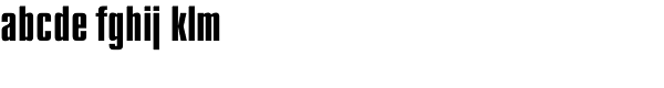 Compact Bold Font LOWERCASE