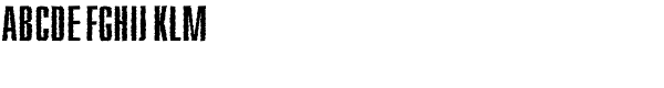 Compact Rough Font UPPERCASE