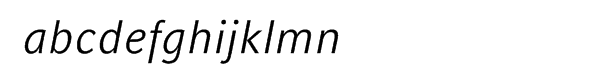 Compatil® Fact Pro Italic Font LOWERCASE