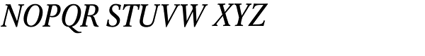 Concorde Nova Italic Font UPPERCASE