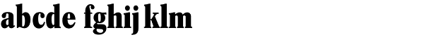 Concorde Pro Bold Cond Font LOWERCASE