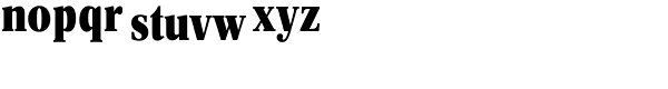 Concorde Pro Bold Cond Font LOWERCASE