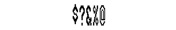 CondenBitmap Font OTHER CHARS