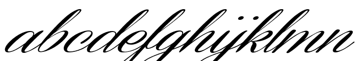 Coneria Script Slanted Demo Font LOWERCASE