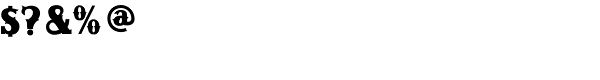 Conestoga Black Font OTHER CHARS