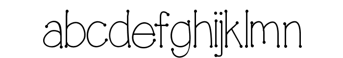 Connected Font LOWERCASE