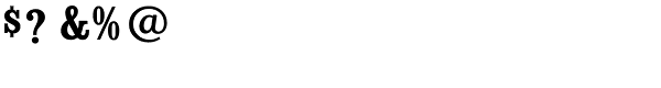 Consort RR Bold Condensed Font OTHER CHARS