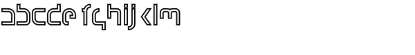 Context Outline Font LOWERCASE
