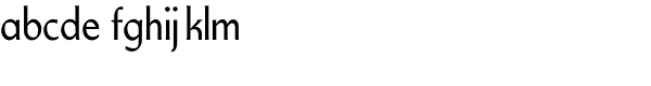 Continental URW Regular Font LOWERCASE