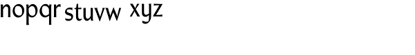 Continental URW Regular Font LOWERCASE