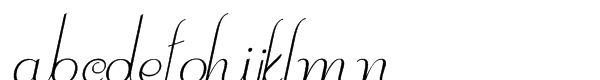 Contouration Std Italic Font LOWERCASE