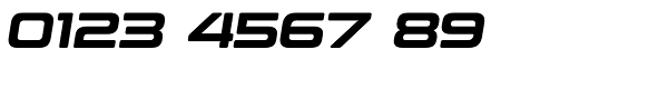 Controller Five Oblique Font OTHER CHARS